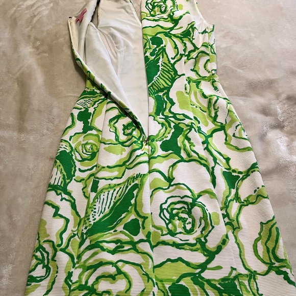 Lilly Pulitzer Cream and Green XS dress - Picture 2 of 3